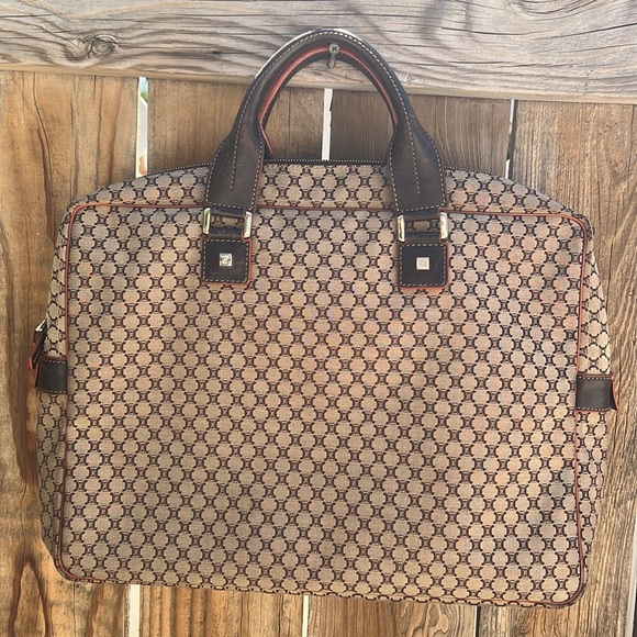 CELINE Macadam Pattern canvas computer ,travel or school bag.😍UNISEX. RARE - Picture 2 of 16